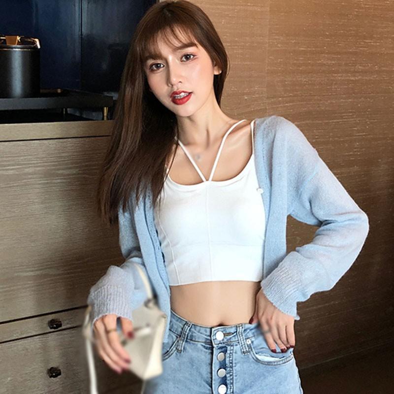 Áo Khoác Cardigan Dệt Kim Tay Dài Chống Nắng
