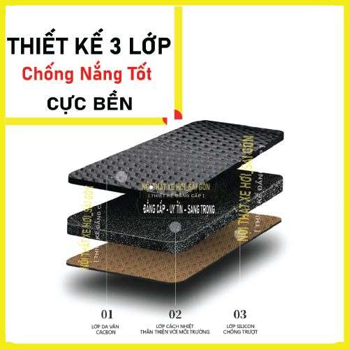 Thảm taplo Nissan Navara đời 2015 đến 2022 da cacbon, da vân gỗ, nhung cu· 3 lớp dày 1cm chống nắng cao cấp
