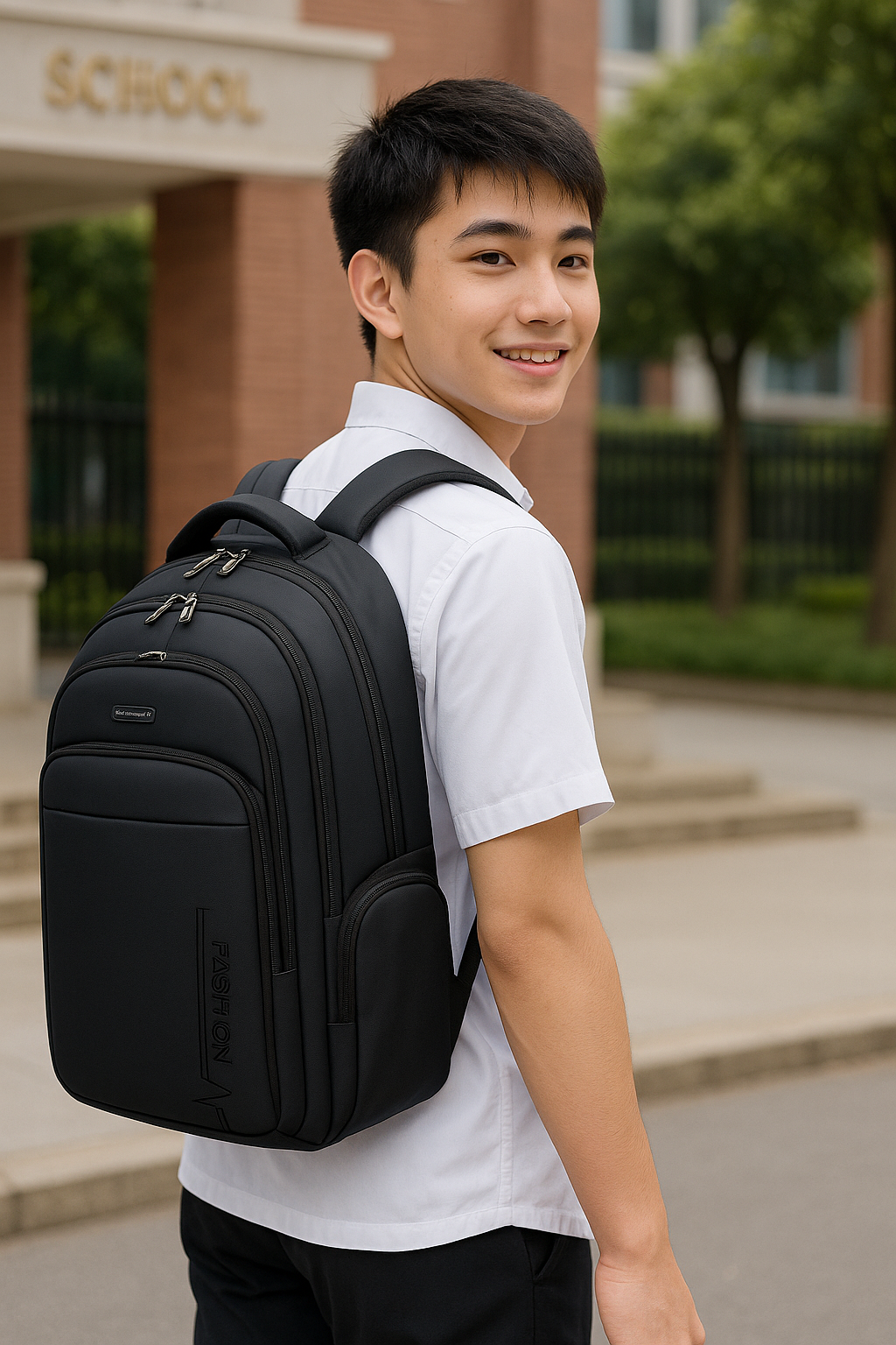 852 THỦ ĐÔ VÀNG Balo Nam Nữ size to Đi Làm, Đi Học, Đi Du Lịch bảo vệ Laptop 17 inch chống sốc BL852