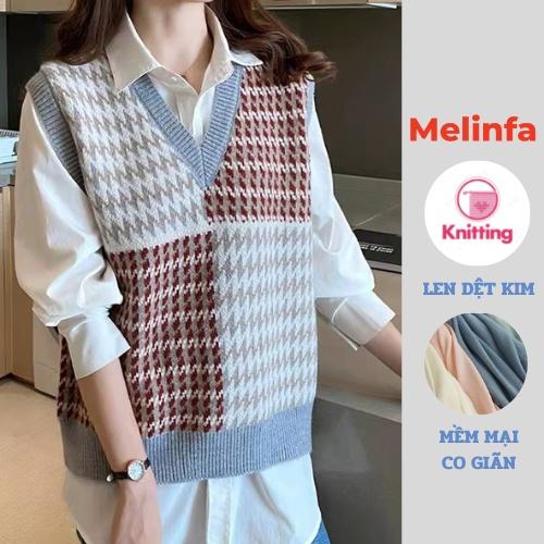 Áo len gile nữ len dệt kim Quảng Châu mềm mịn co giãn mặc mùa thu đông mã VAA320