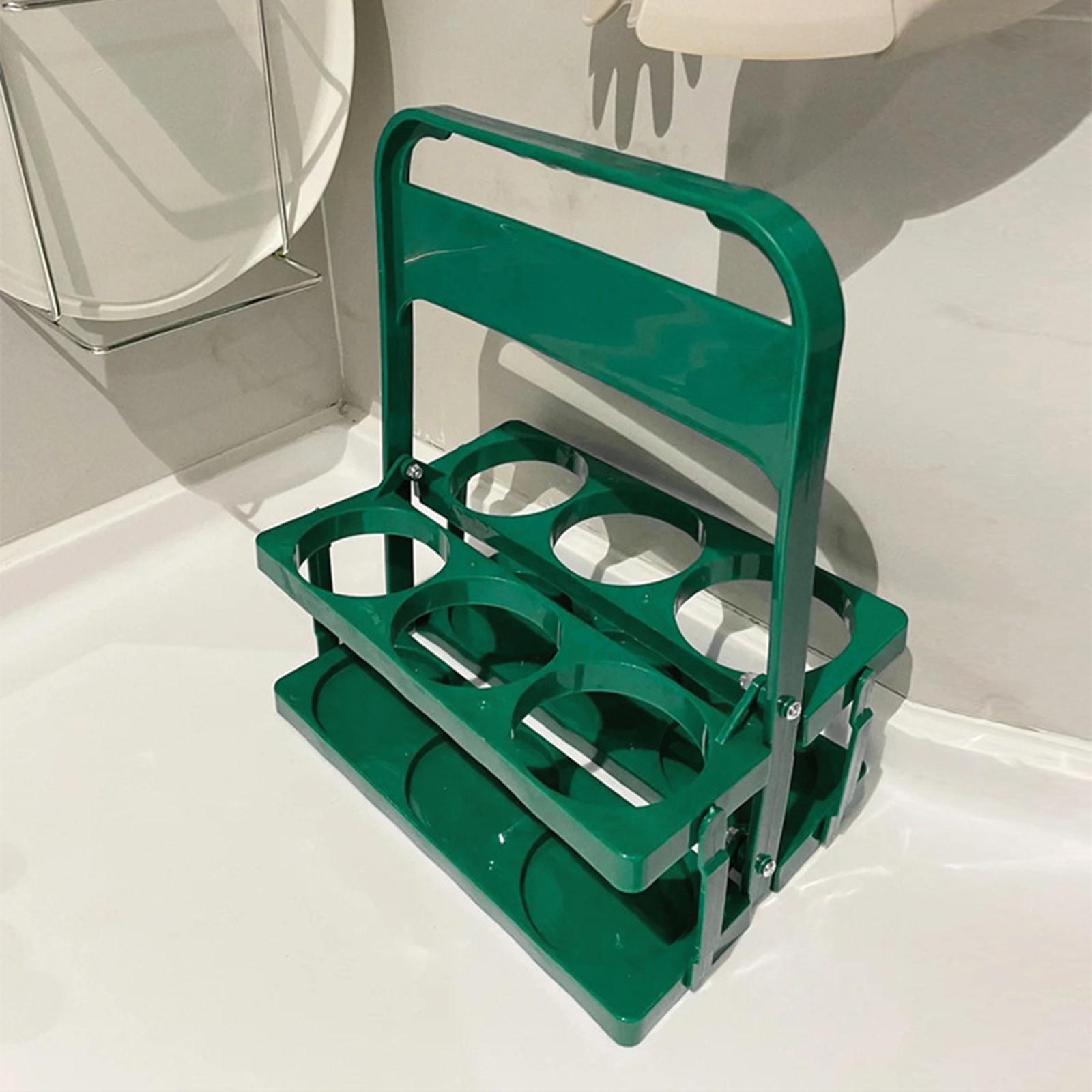 6 Holes Reusable Beer Bottle Carrier Beer Rack Basket for Home Catering Cafe