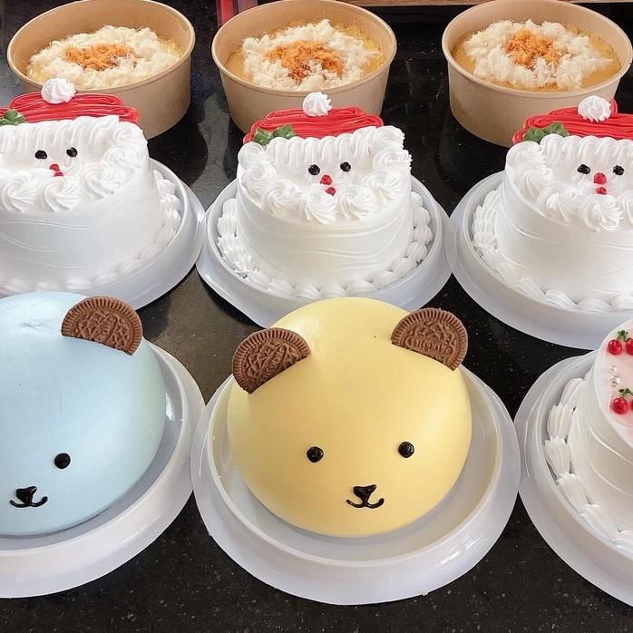 H24 Nắp Bầu | Set 50 Hộp Đựng Bánh Kem 14cm - Bông Lan Trứng Muối