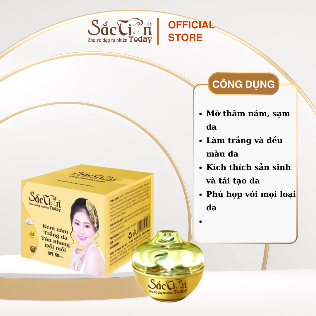 Kem Nám Trắng Da Tàng Nhang Đồi Mồi (15g, 25g) Sắc Tiên Today