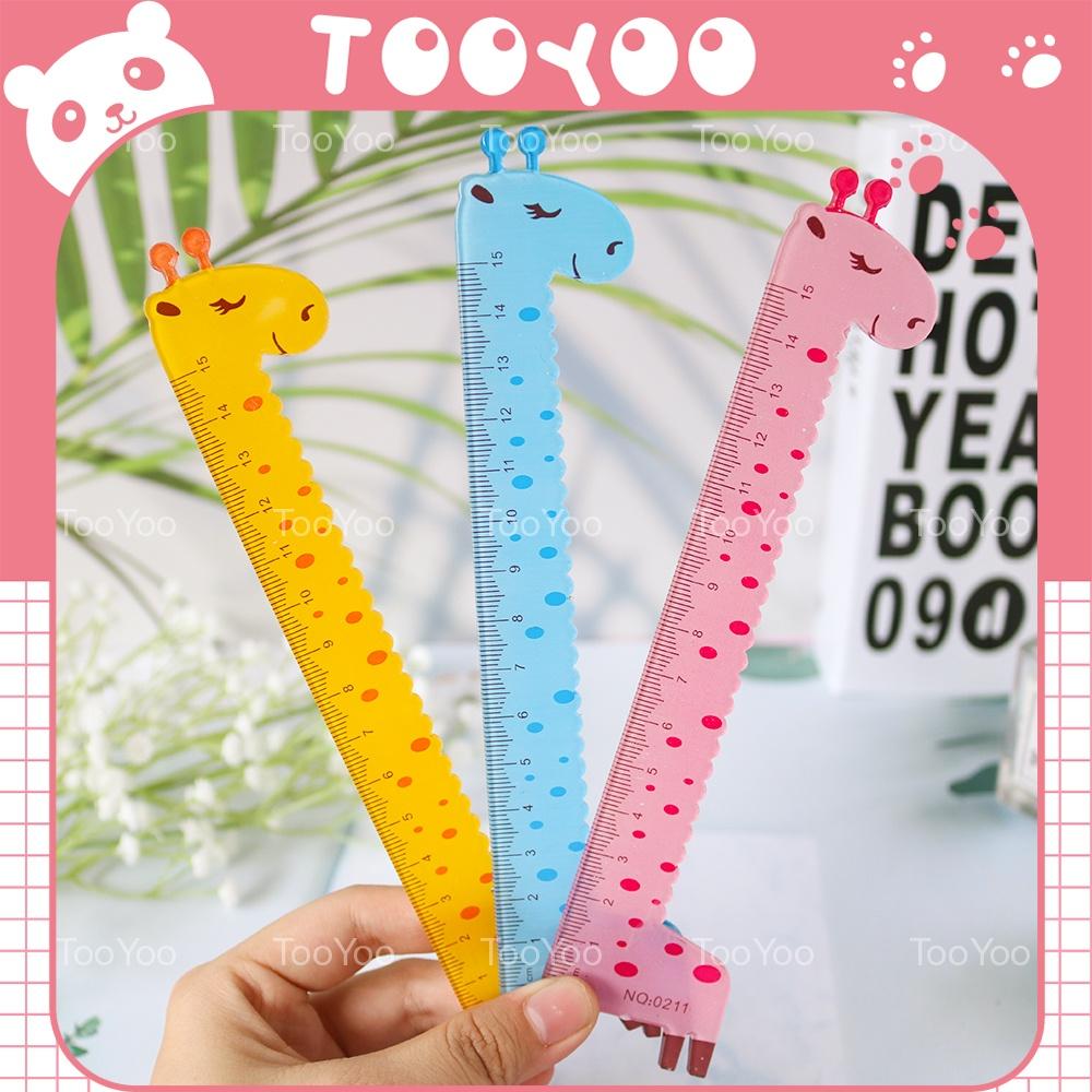 Thước kẻ 15cm hươu cao cổ dễ thương cute TY0023