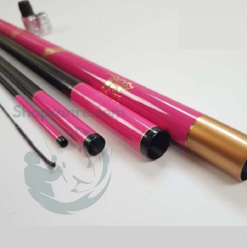 Cần Câu Tay Hồng Long Bản Hồng, Xanh  cần câu 12H siêu bạo lực CT28 - Sanami F