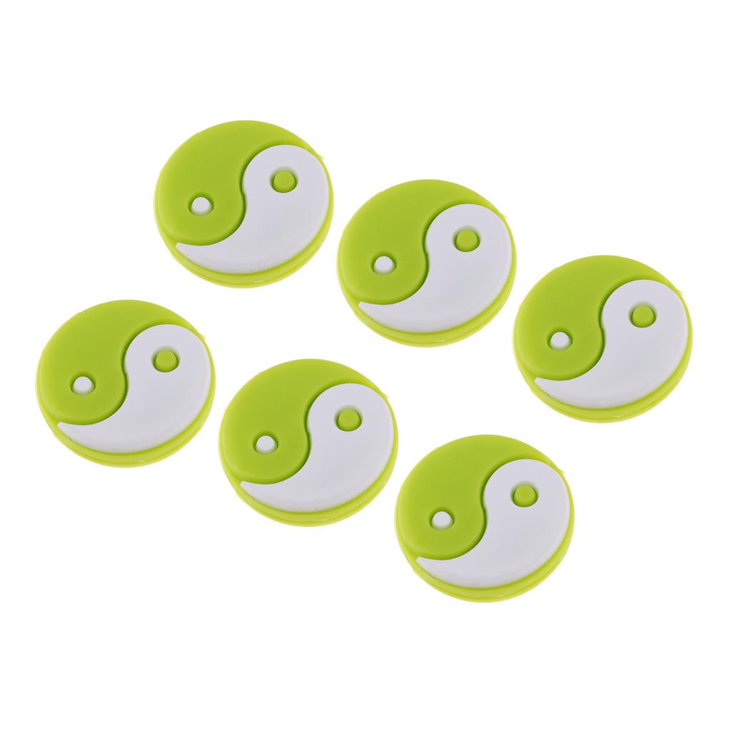 Premium Tennis Vibration Dampener 6 Pack Tennis Racket Shock Absorber Gift for Tennis Players