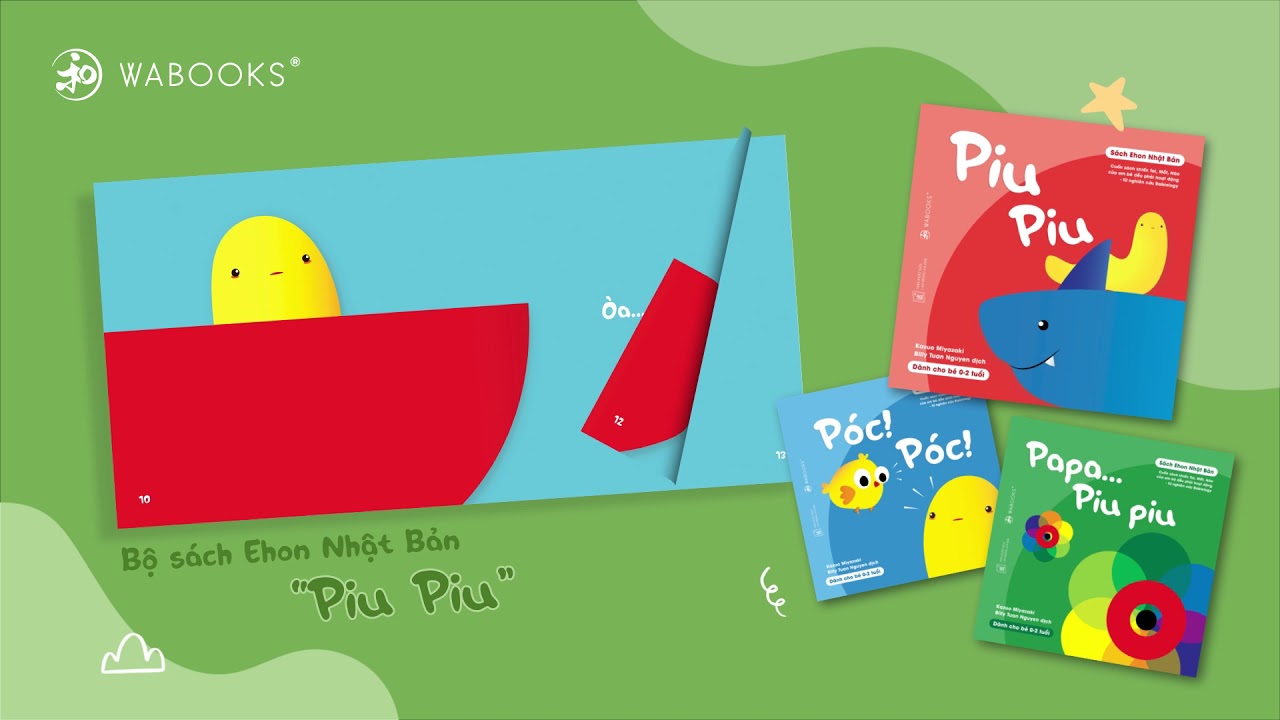 Combo 3 Cuốn Truyện Tranh Ehon Nhật Bản Kích Thích Thính Giác - Thị Giác - Trí Não. " Ấn Tượng Của Piu Piu"