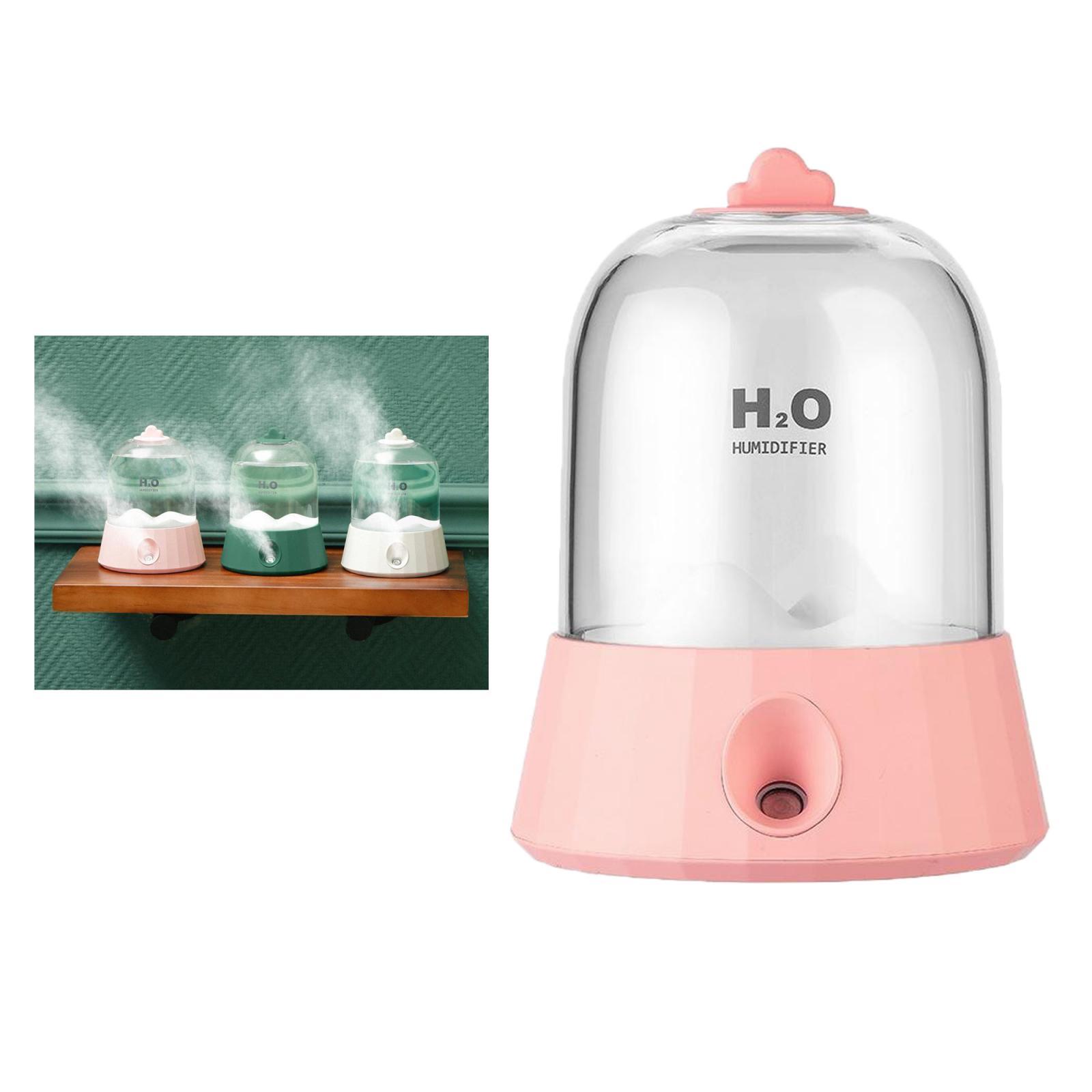 Quiet Humidifiers 400ml Cool Mist Humidifier with Night Light, Waterless Auto-Off Ultrasonic Home Office Skin Care Steamer