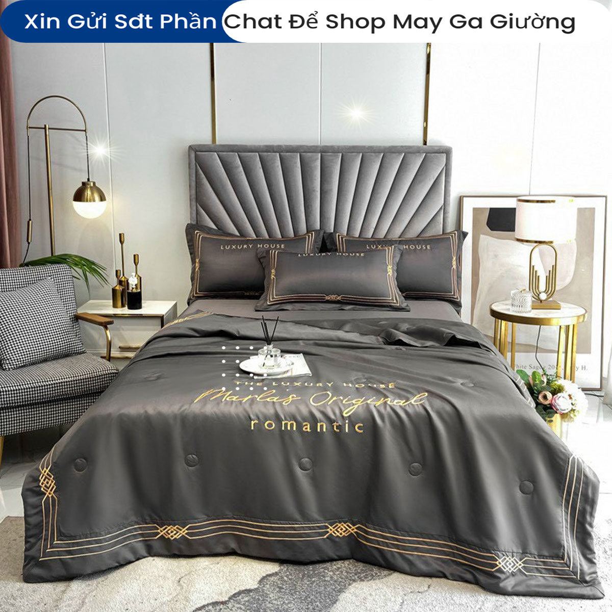Bộ Chăn Ga Vỏ Gối Đệm Phi Lụa Nhập Khẩu Marlas Bộ Drap Giường Lụa Tencel Cao Cấp Bo Chun Drap Chăn Chần Bông