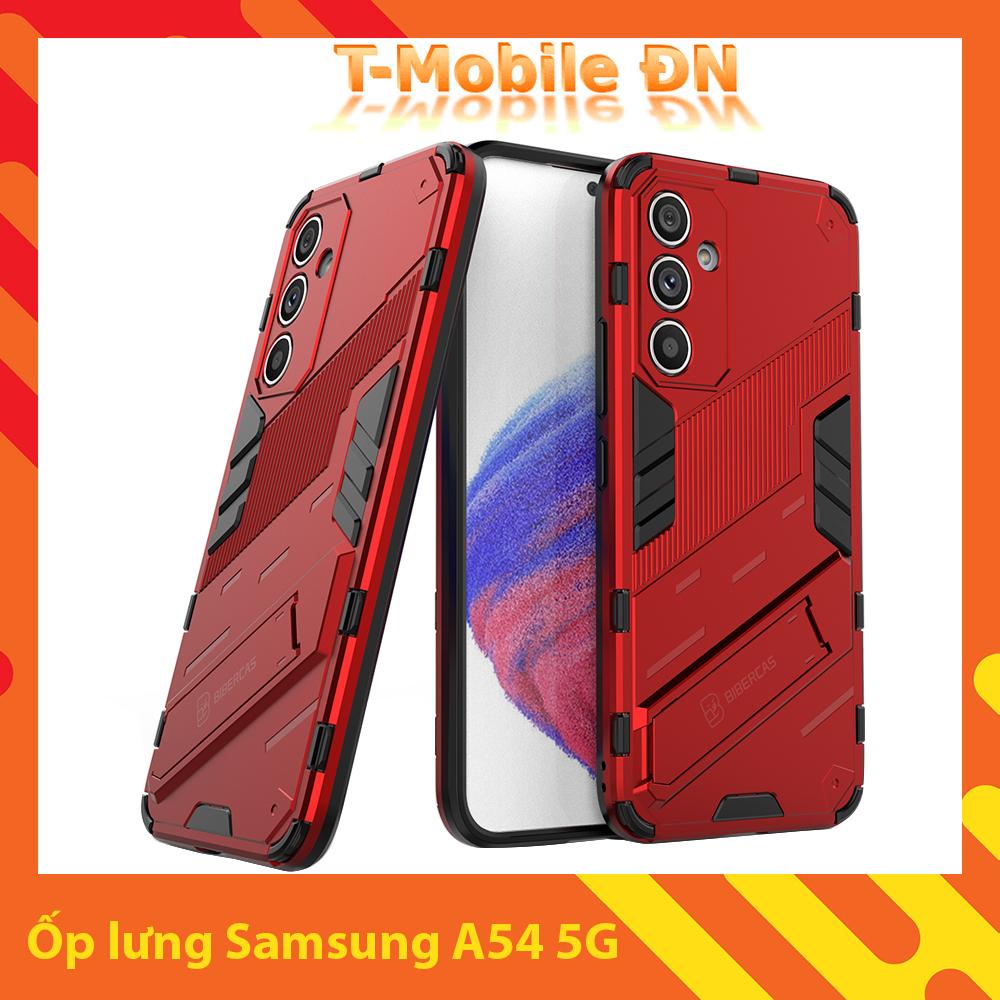 Ốp lưng cho Samsung A54 5G, Ốp chống sốc Iron Man PUNK cao cấp kèm giá đỡ cho Samsung A54 5G