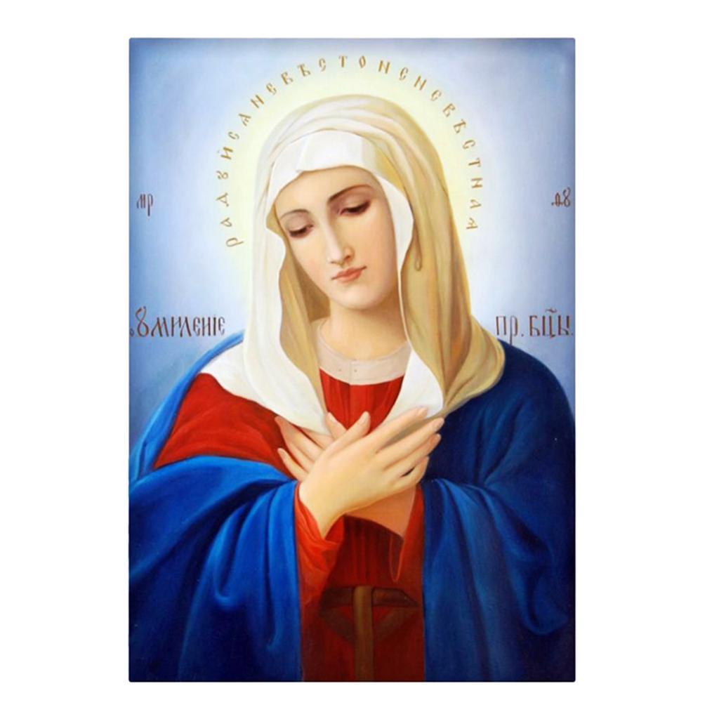 DIY 5D Diamond Painting Embroidery Cross Craft Stitch Home Decoration Arts Crafts - Saint Pattern 23x30cm