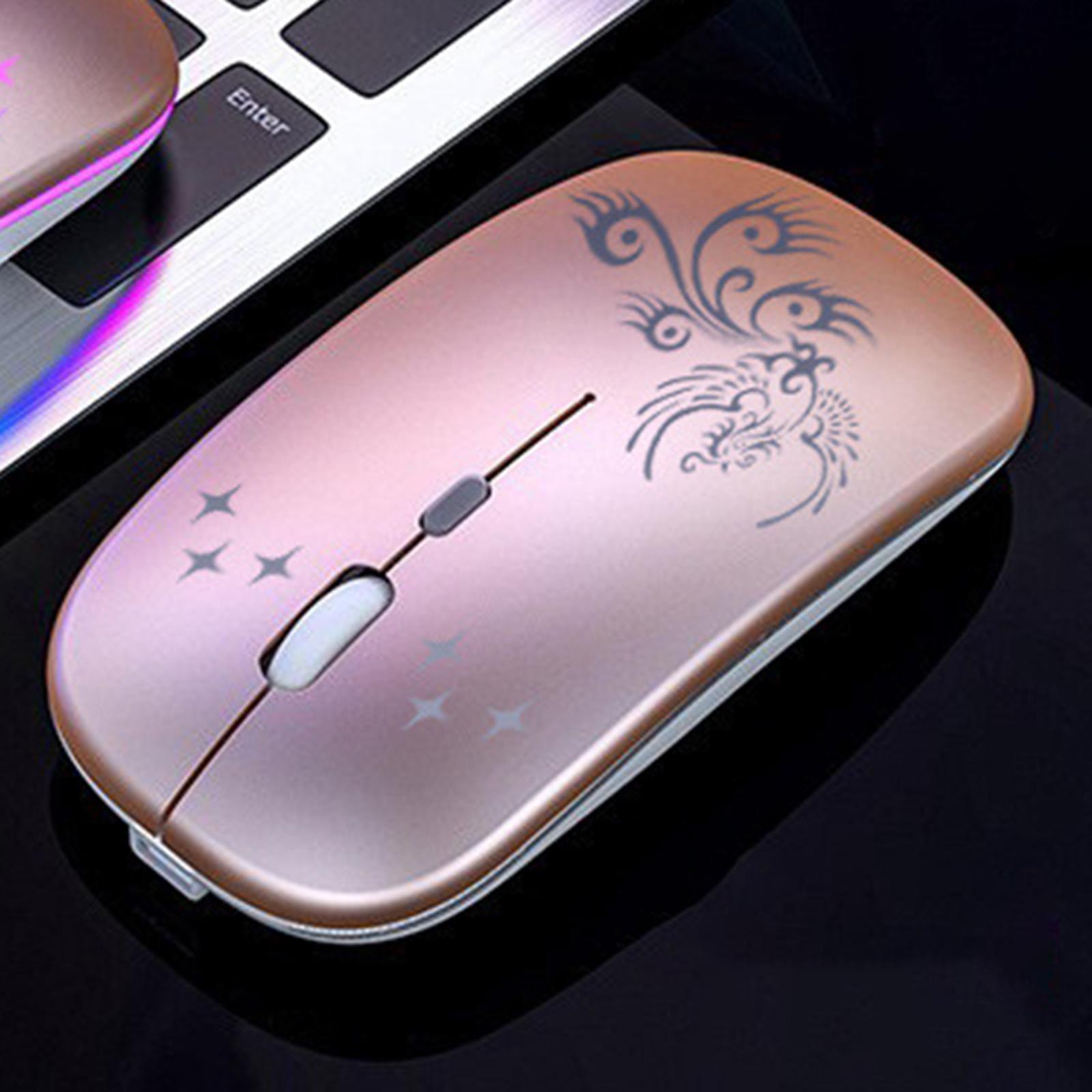 LED Wireless Mouse BT3.0 BT5.2 2.4G Slim Portable for Office PC