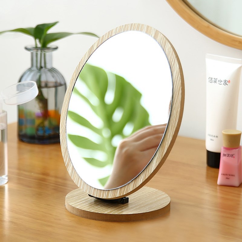 GƯƠNG TRANG ĐIỂM GỖ ĐỂ BÀN CHÂN GẬP GTD136 - Gương BOLEN - Gương trang trí  decor | Gương phòng tắm | Gương trang điểm | Gương soi toàn thân
