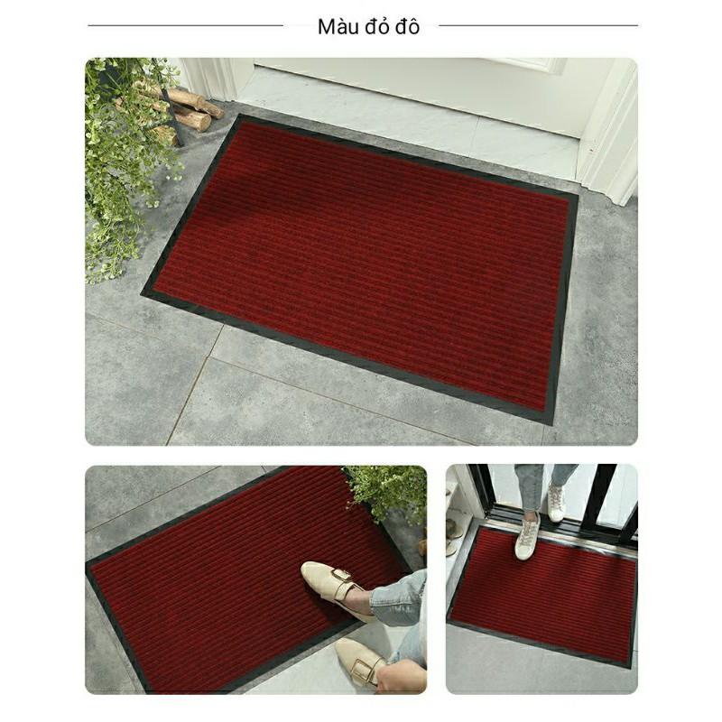 Thảm chùi chân Nỉ đế Cao Su 50*70cm, chống trơn trượt, bền đẹp, chùi chân Nỉ siêu bền