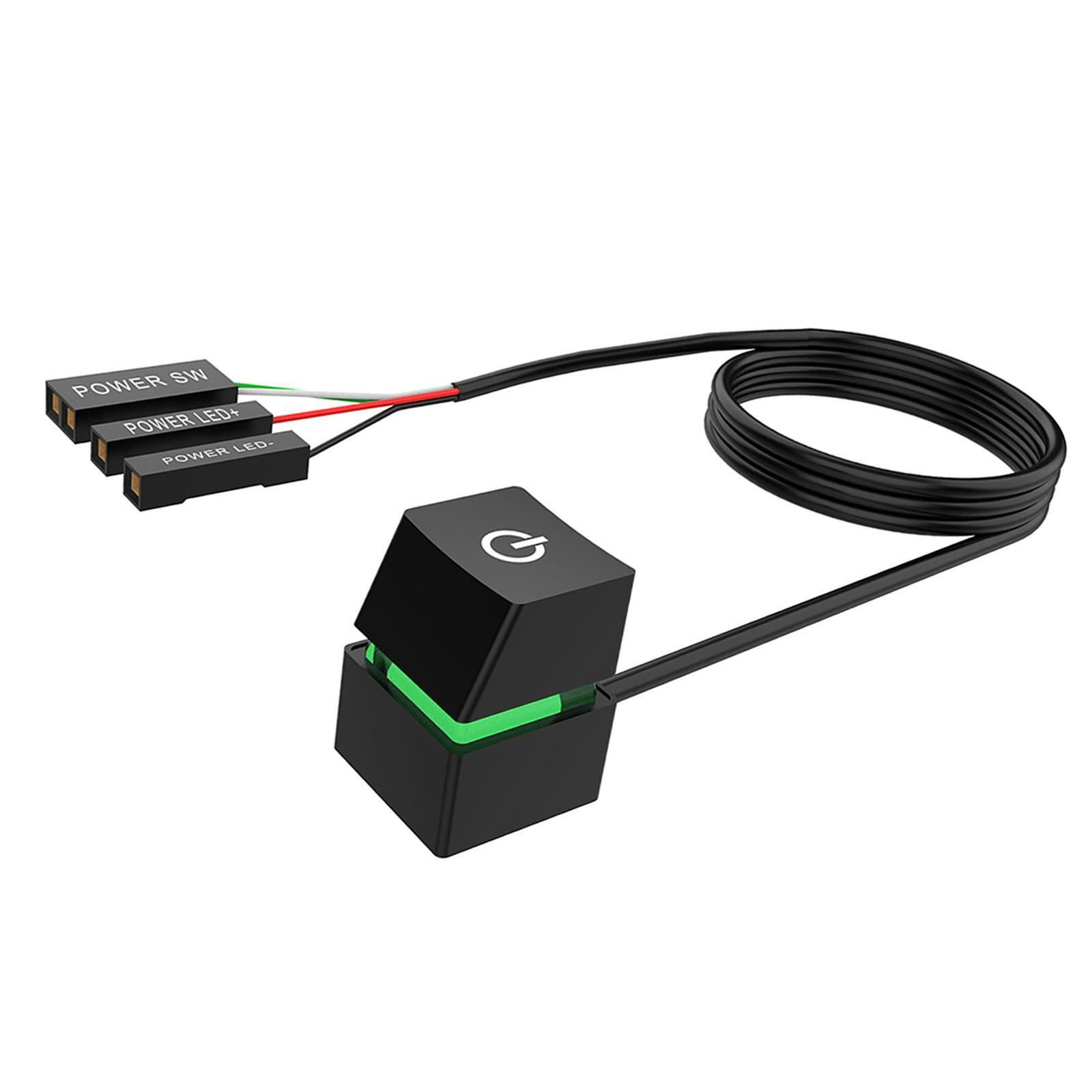 Desktop Switch, with Extension Cable Desktop Computer Power Switch for