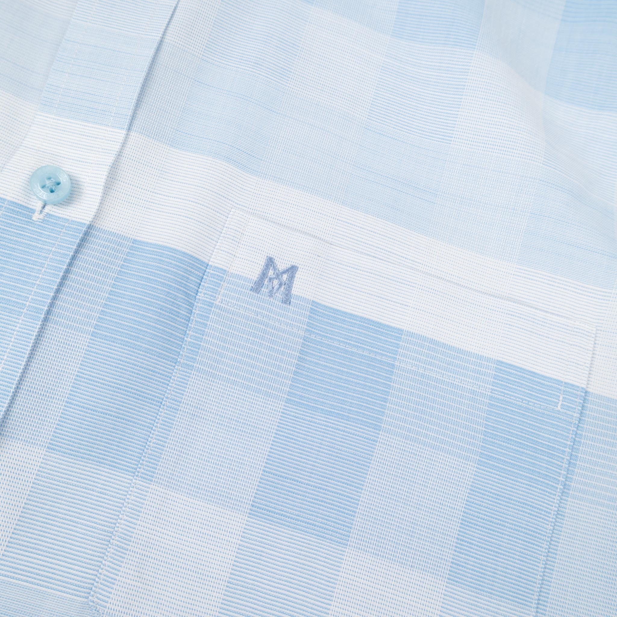 Áo sơ mi nam KHATOCO Tailor Fit ngắn tay A1MN538T2-CNCR816-2709-N