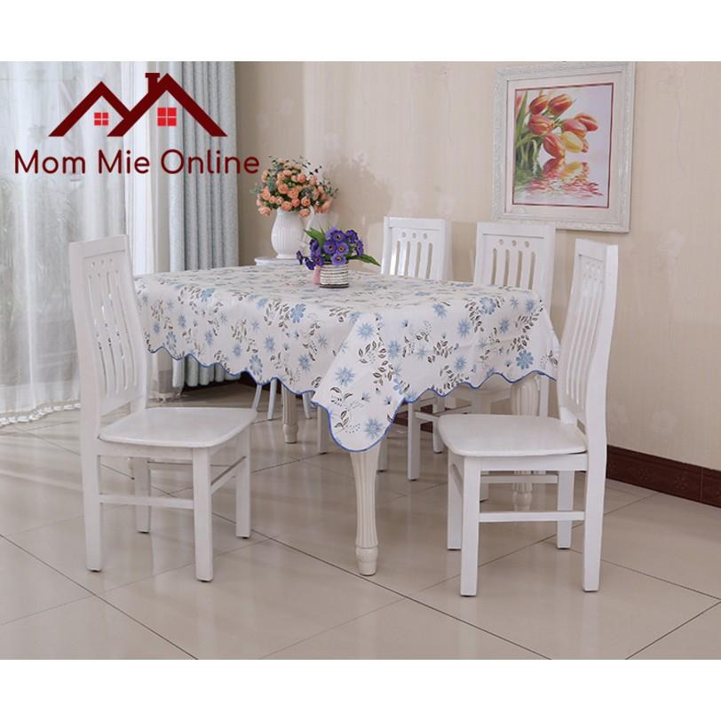 Khăn trải bàn vuông - tròn 152x152cm PEVA lót bông - G001