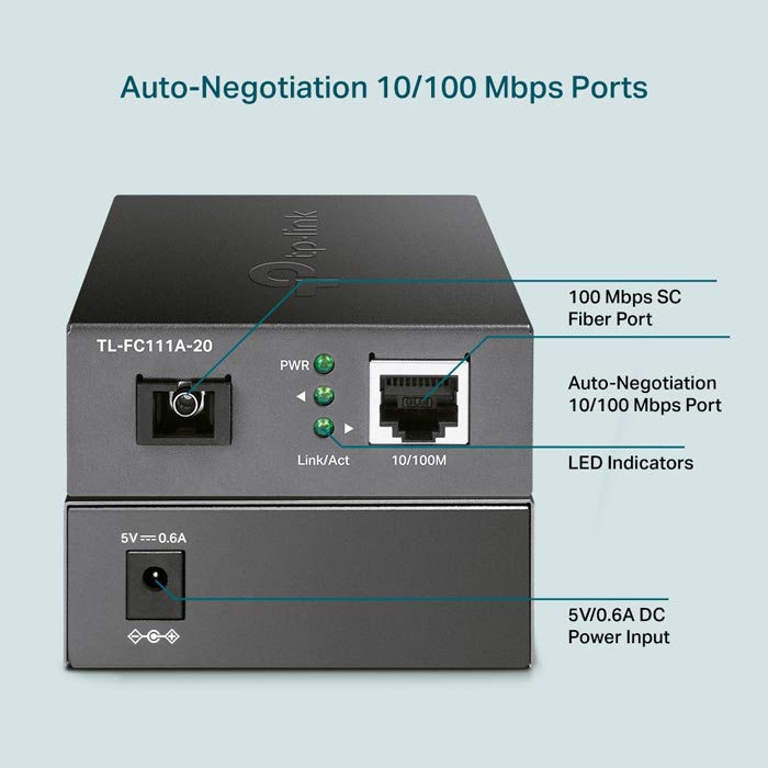 10/100 Mbps WDM Media Converter TP-LINK TL-FC111A-20-hàng chính hãng