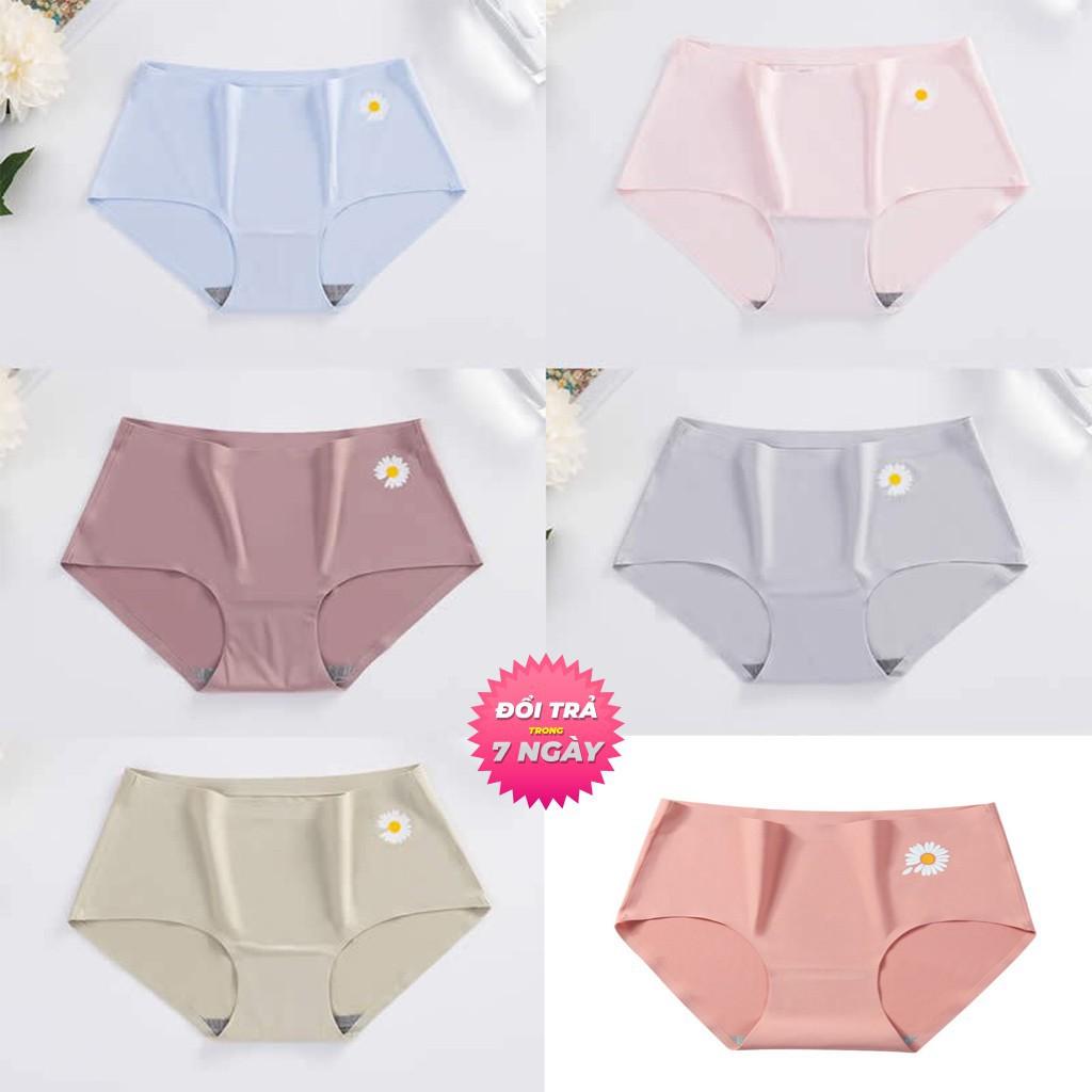 Quần Lót Nữ Quần Lót Su S3QL06 Họa Tiết Hoa Cúc Không Đường May Chất Lanh Siêu Thoáng Mát Loại Đẹp  01 Cái