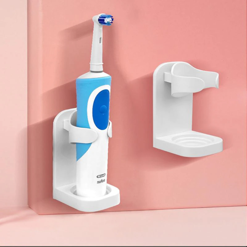 Giá treo kẹp máy đánh răng điện và máy cạo râu dùng miếng dính tường, cho các loại máy Oral B, Philips, Panasonic, Xiaomi… MIHOCO