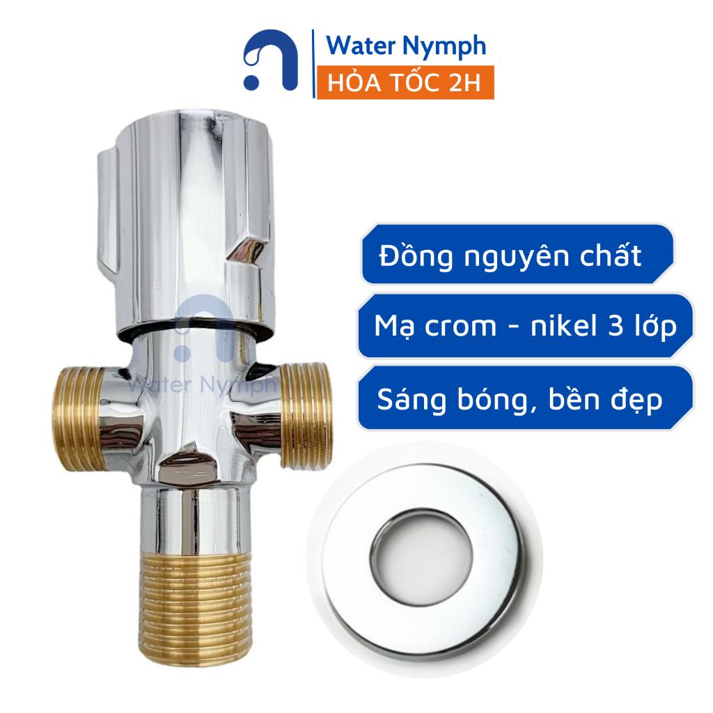 Van giảm áp, van chia nước, khoá đường nước T, van F Waternymph bằng đồng thau Waternymph hàng cao cấp