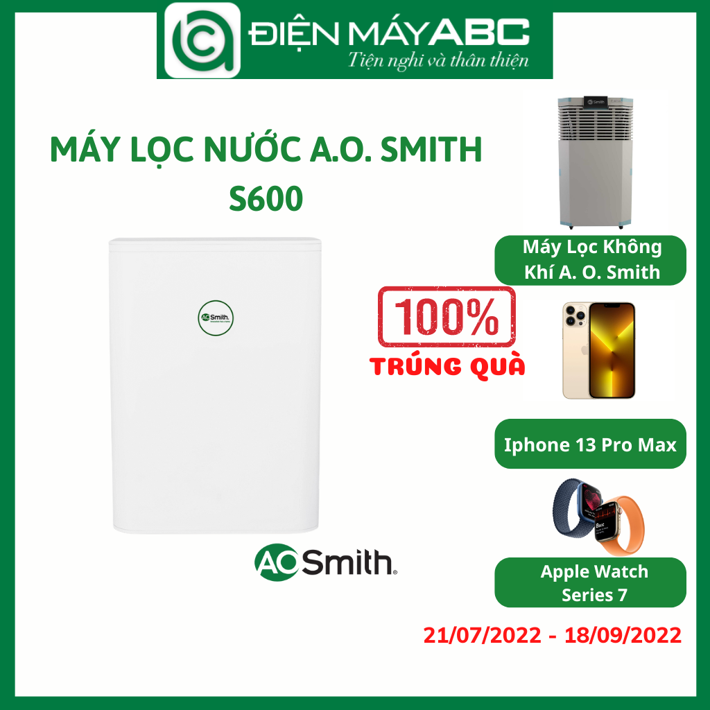 Máy lọc nước AO Smith S600 - Hàng Chính Hãng