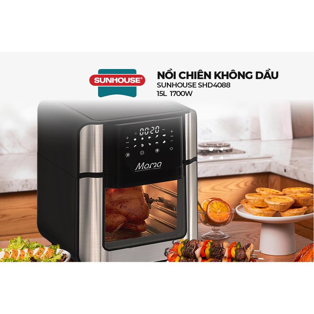 Nồi chiên không dầu 15L SUNHOUSE Mama SHD4088- Hàng chính hãng