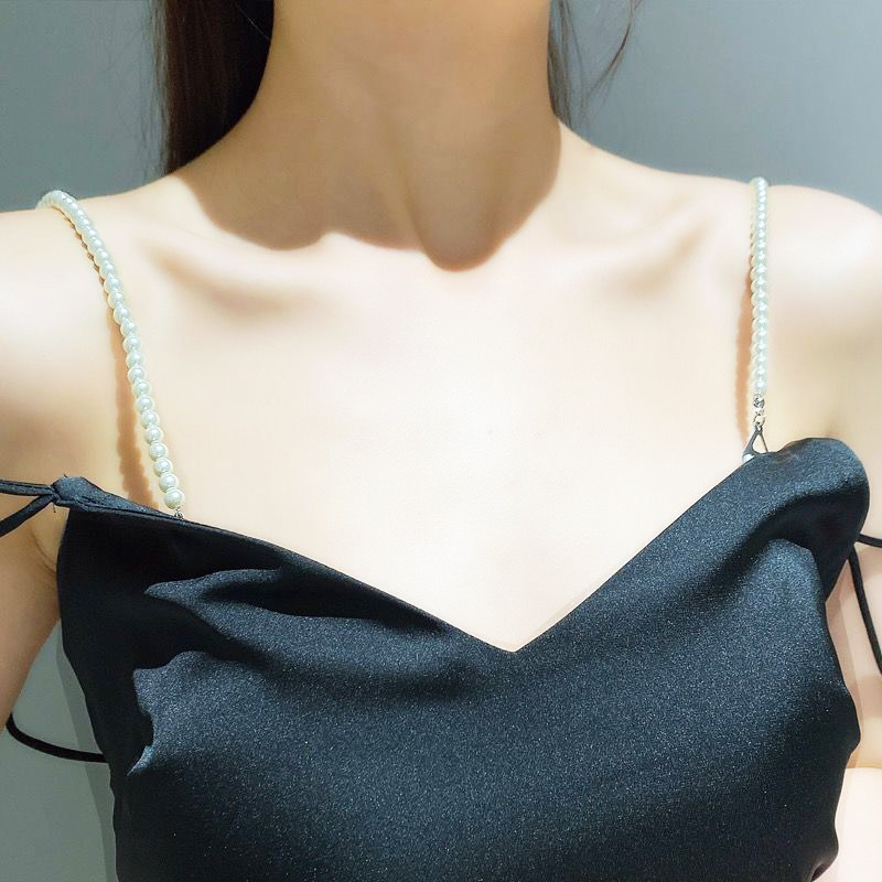 Dây áo ngực dây áo lót thủ công từ hạt ngọc trai thời trang ấn tượng sexy
