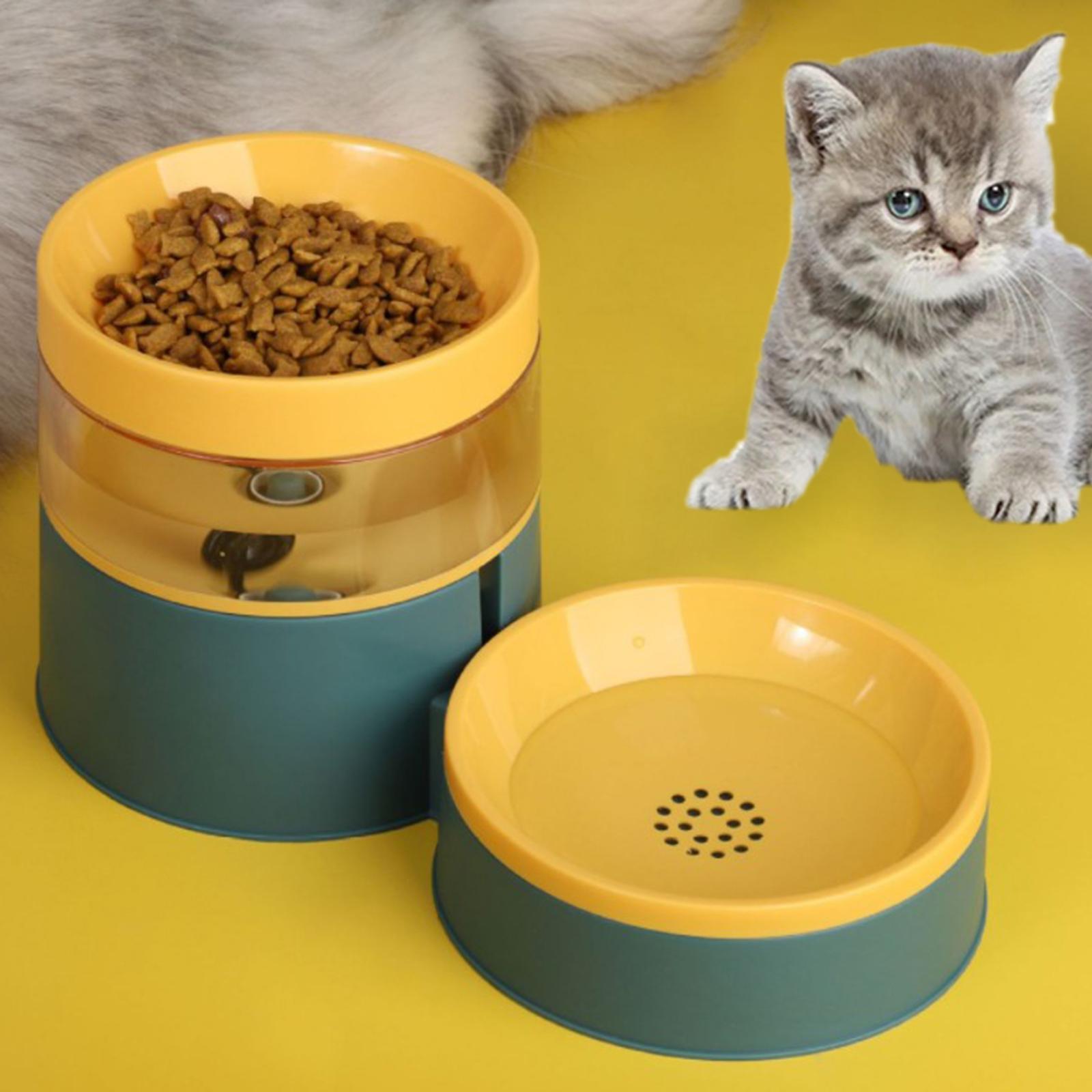 Automatic Pet Feeders Food Bowl Water Feeding Drinking Dish