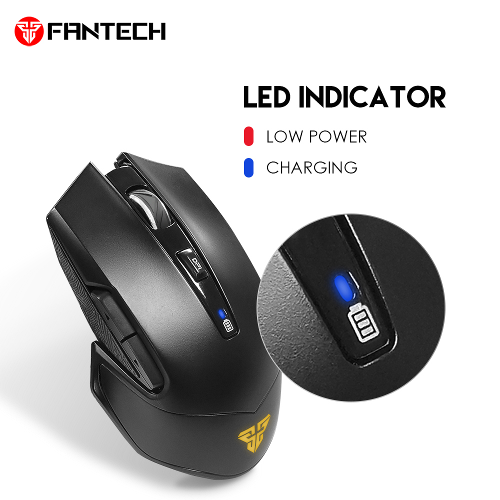 Chuột Gaming không dây Fantech WGC1 VENOM 2400DPI LED RGB 16,8 triệu màu 6 phím Macro - Hàng chính hãng