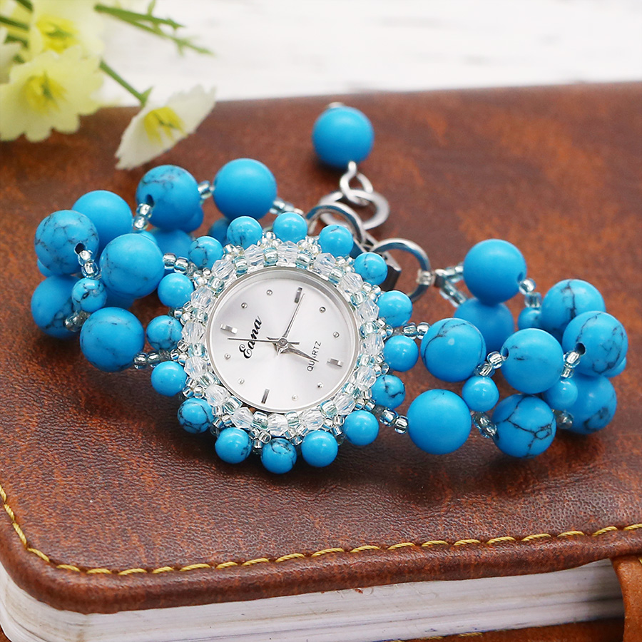 Đồng Hồ Nữ Đá Ngọc Lam  DHN18 Bảo Ngọc Jewelry