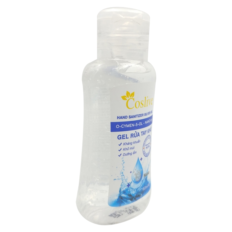 Gel Rửa Tay Khô Hand Sanitizer Silver Coslive 90ml - Nano