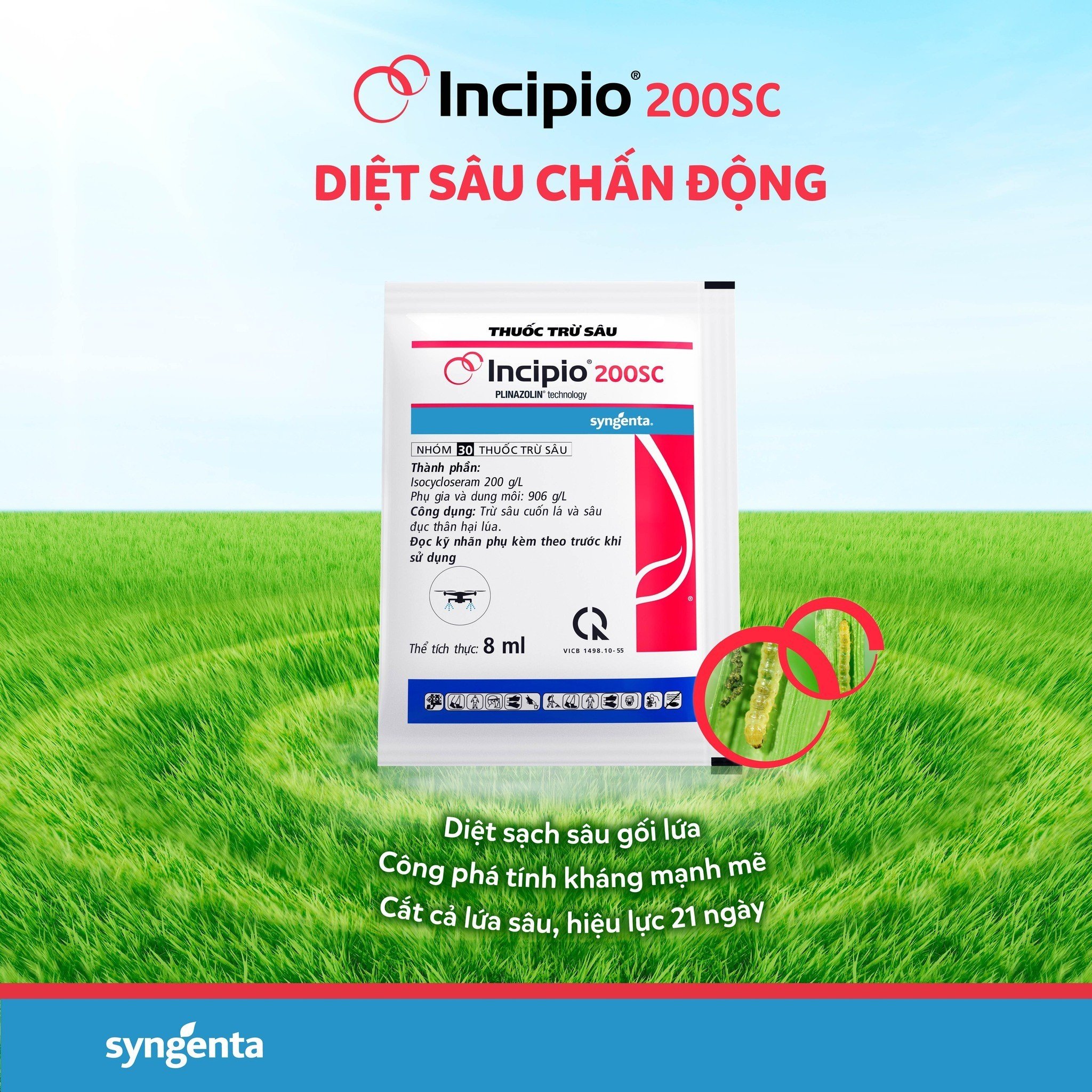 Thuốc trừ sâu Incipio 200SC 8ml Syngenta