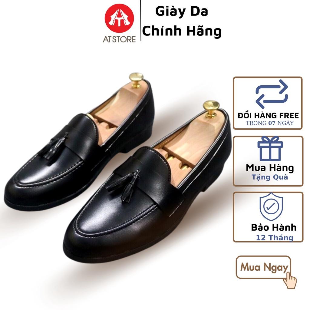 Giày da nam công sở có chuông, Đế cao su non cao 3cm, Mã GC01