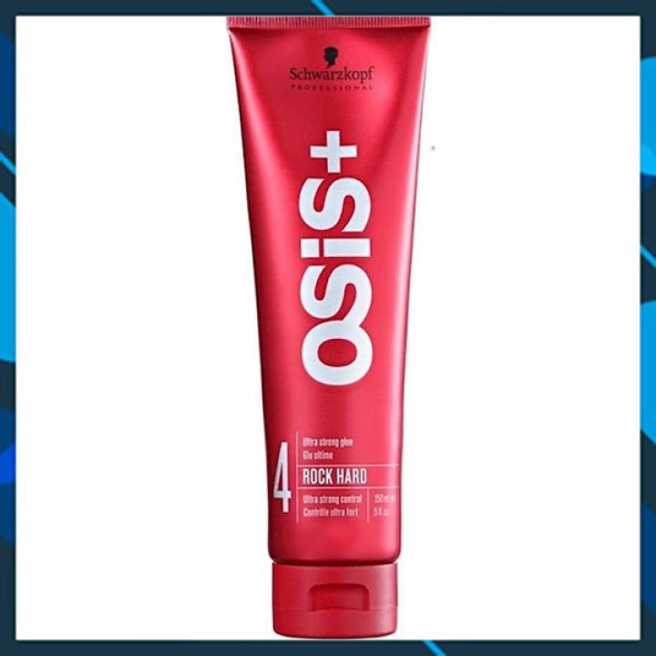 Gel tạo kiểu tóc Schwarzkopf OSiS+ Rock-Hard Ultra Strong Glue Đức 150ml