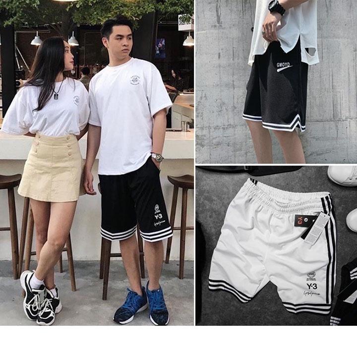 Quần Short Y3 thể thao nam nữ - Sọt Lững Kiểu Dáng Thể Thao Unisex hai Màu Đen,trắng 02x.