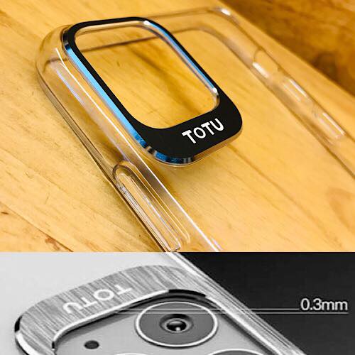 Ốp lưng cho iPhone 11 Pro Max (6.5") hiệu TOTU Sparkling Camera PC trong suốt - Hàng nhập khẩu