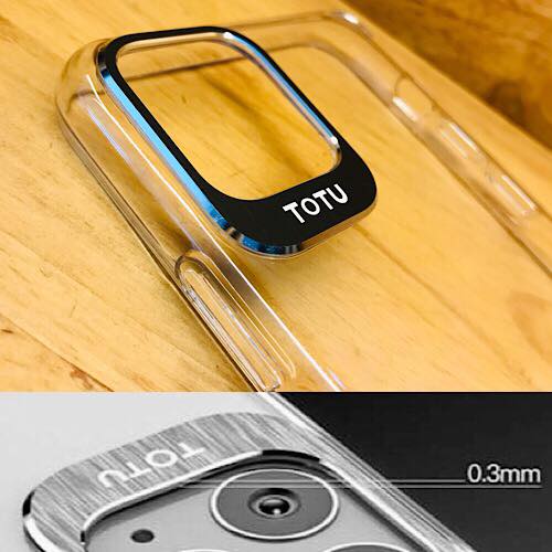 Ốp lưng cho iPhone 11 Pro Max hiệu TOTU Sparkling Camera PC trong suốt - Hàng nhập khẩu