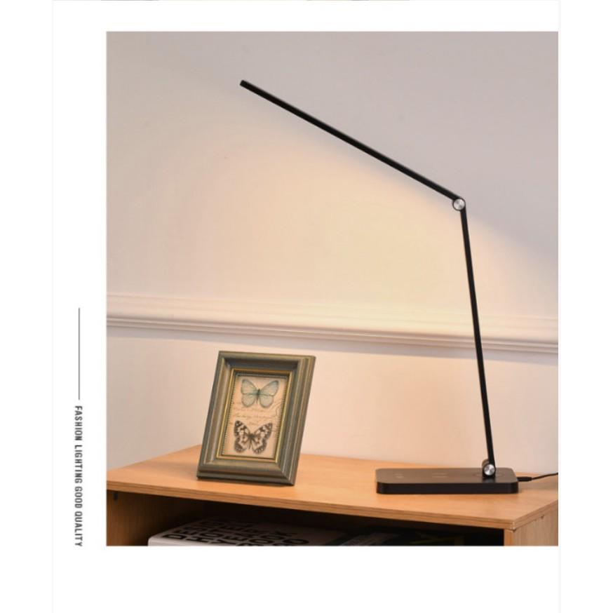 Đèn Bàn LED Artistic Creation Grey tích hợp sạc không dây