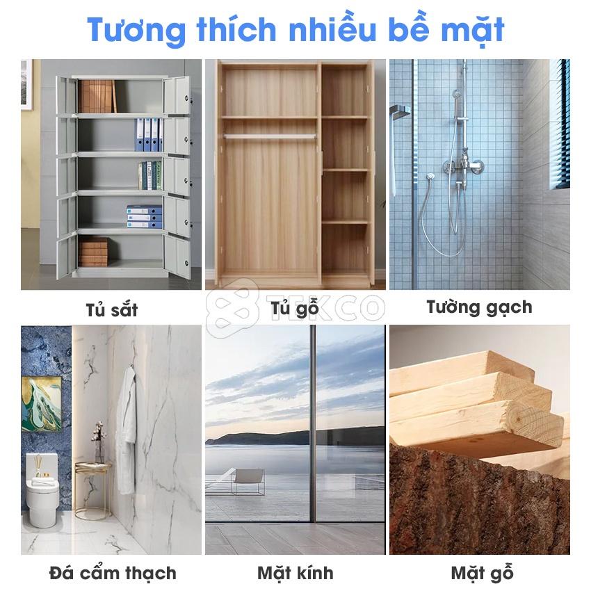 Miếng Dán Chốt Đỡ Kệ Gỗ Treo Tường, Ke Góc Chữ L, Móc Dán Tường Kê Tấm Chia Ngăn Tủ