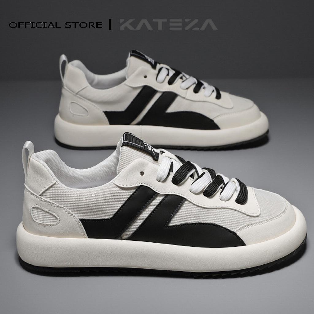 Giày sneaker nam KATEZAG61 chất liệu vải kết hợp da thoáng khí phong cách trẻ trung năng động full size