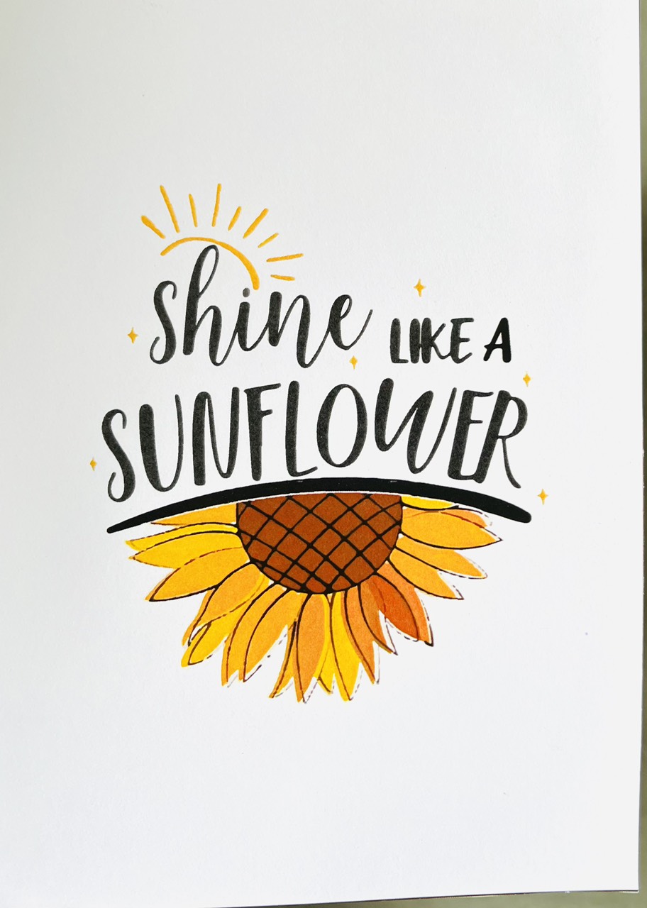 F60 -  Thiệp 3D Bó Hoa Hướng Dương – Shine Like a Sunflower – Pop Up Card Viethands Giftshop