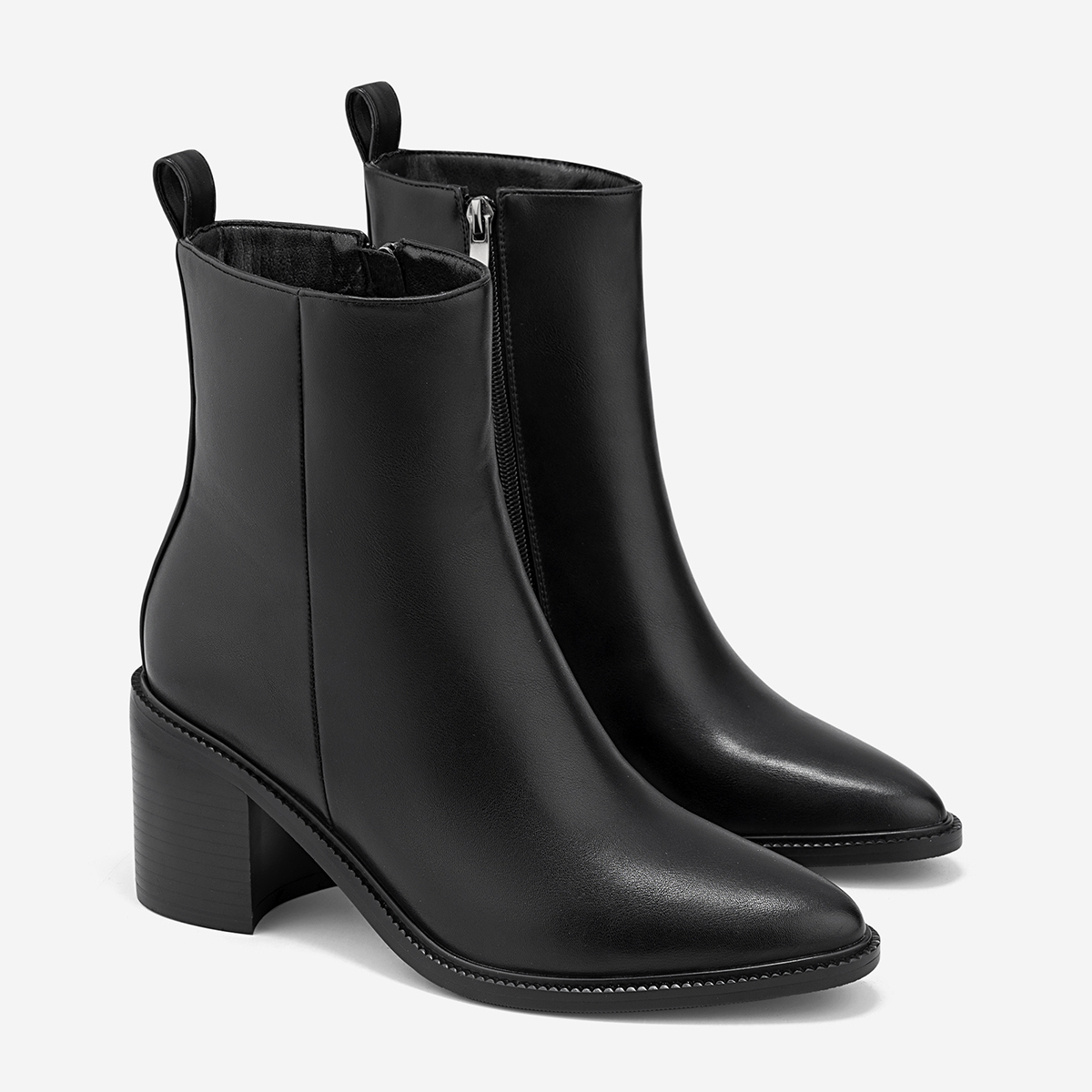 Vascara Giày Ankle Boots Gót Trụ - BOT 0939