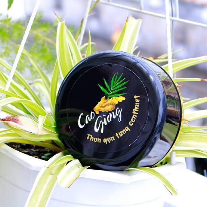 Cao Gừng Tan Mỡ Thiên Nhiên Việt  Mẫu Mới (200g) Tặng Đai Nịt Bụng An Nhiên  Và  Thước Dây