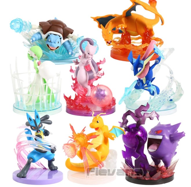 Mô hình, Figure Pokemon Huyền thoại cao cấp + Tặng kèm hình xăm Pokemon