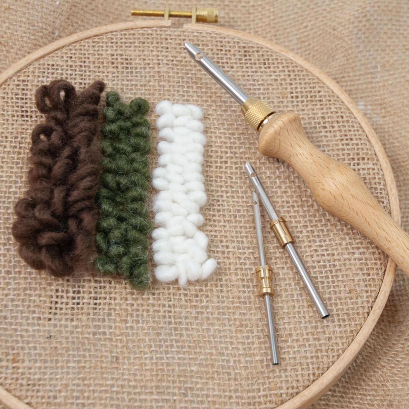 Punch Set Embroidery Punch Pen Punch Tool for 5 mm 3.5 mm Yarn