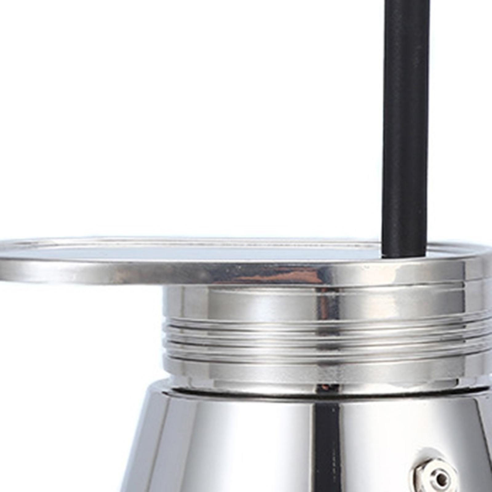 Camping Italian Style Moka Stovetop Espresso Maker Stainless Steel Durable.