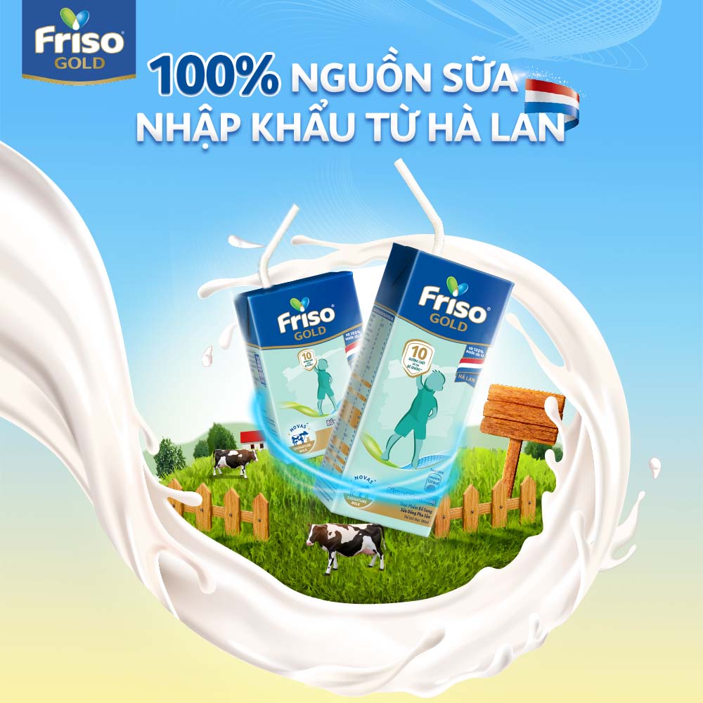 Thùng 48 Hộp Sữa Bột Pha Sẵn Friso Gold Rtd Vani (48 Hộp X 110ml)