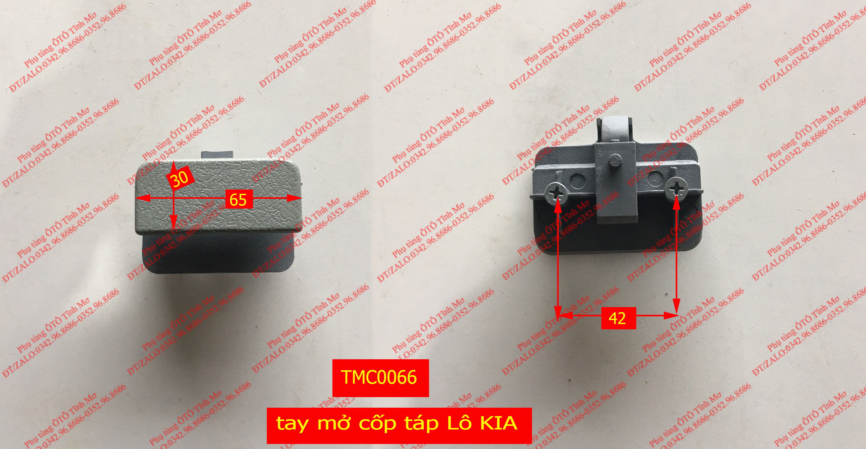 tay mở cốp táp Lô KIA