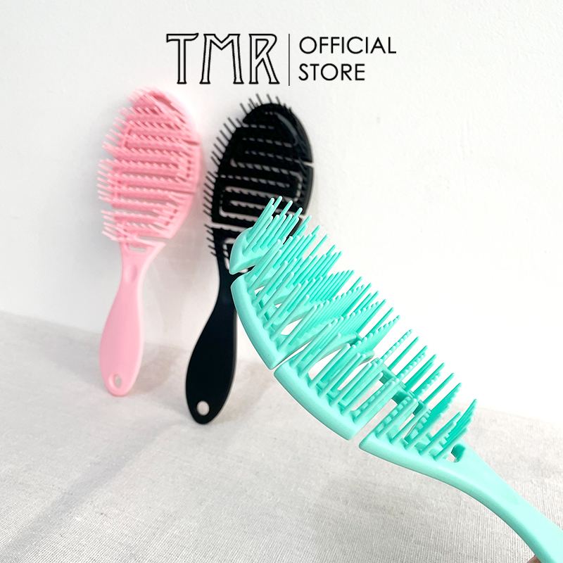 Lược Gỡ Rối TMR - Tool In My Room Chải Tóc Ướt, Mát Xa Da Đầu Tiện Dụng Hair Comb Brush 3 Màu Hồng/Đen/Xanh